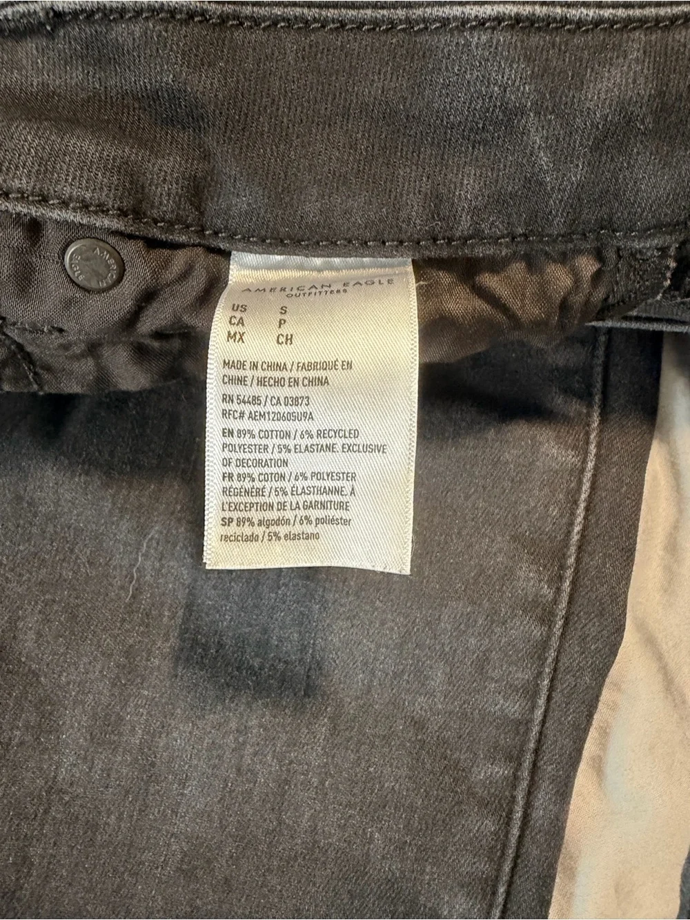 American Eagle Outfitters Black High-Rise Skinny Jeans